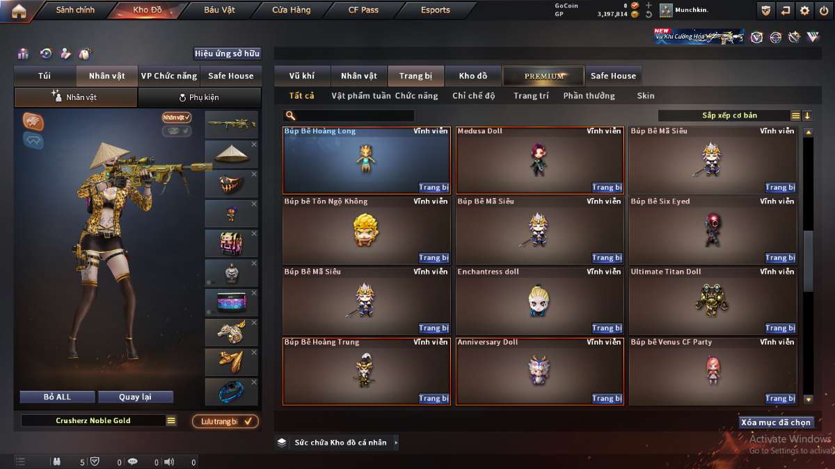shop acc cf uy tin gia re